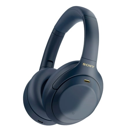 Sony - WH-1000XM4 Wireless Noise-Cancelling over-the-Ear Headphones - Midnight Blue