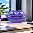 thumbnail image 2 of Teléfono fijo con cable TelPal, diseño de labios, alámbrico, color morado, 2 of 7