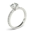 thumbnail image 2 of Pompeii 1 Ct Diamond Round Cut Engagement Ring Single Row 14k White Gold (H/I,I1-I2), 2 of 3