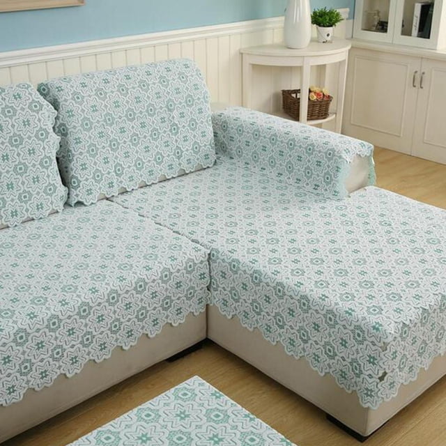 Sofá Rectangular De Varios Tamaños Loveseat Reclinable Silla ntideslizante, De Muebles Acolchado Para Mascotas Perros Verde - 100x100cm Yotijar Cubierta trasera del sofá