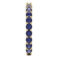 thumbnail image 4 of 1.2 ctw Wedding Band for Women - 14K Yellow Gold Simulated Tanzanite Stackable Eternity Ring, 4 of 6