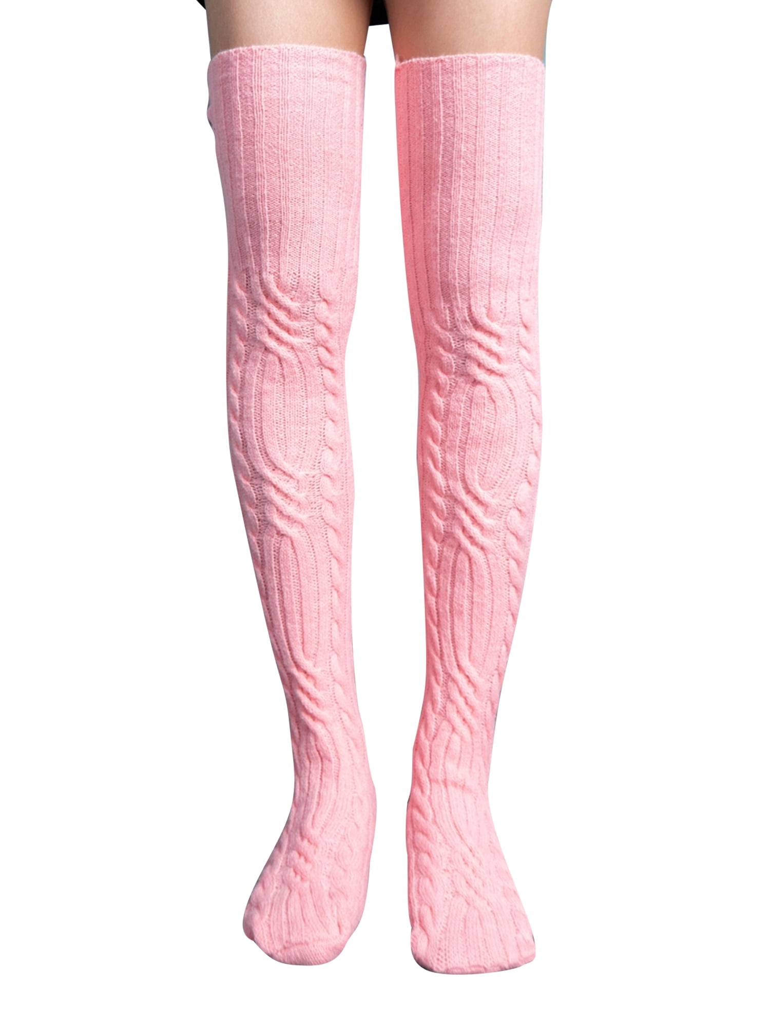 Lazybaby Women Thigh High Socks Long Knit Warm Thick Tall Long Boot Stockings Leg Warmers