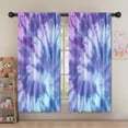 thumbnail image 5 of Blackout Kids Curtains,Purple Blue Tie Dye Pattern Childrens Insulated Curtains Set Of 2,Bedroom Essentials,Toddler Room Decor 52"x63", 5 of 5