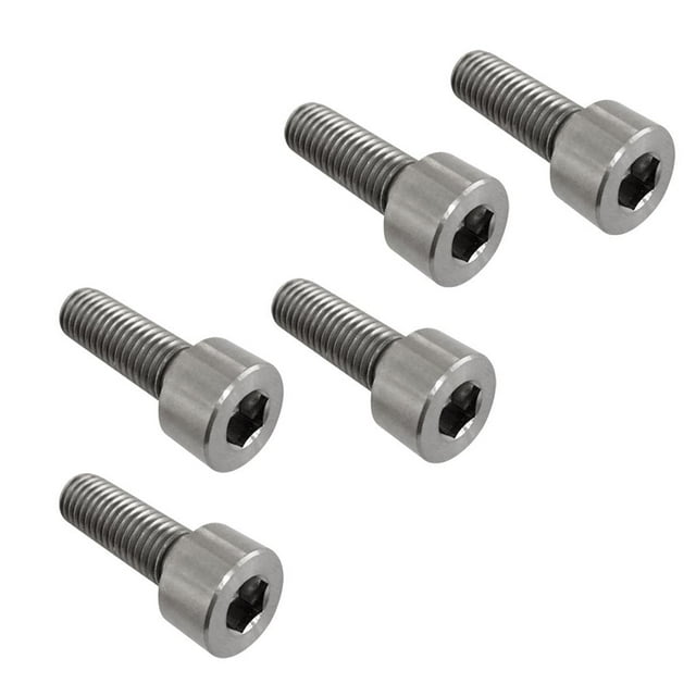 5 uds aleación de titanio TC4 hexagonal tornillos de llave Allen Zulema Aleación de titanio tornillo