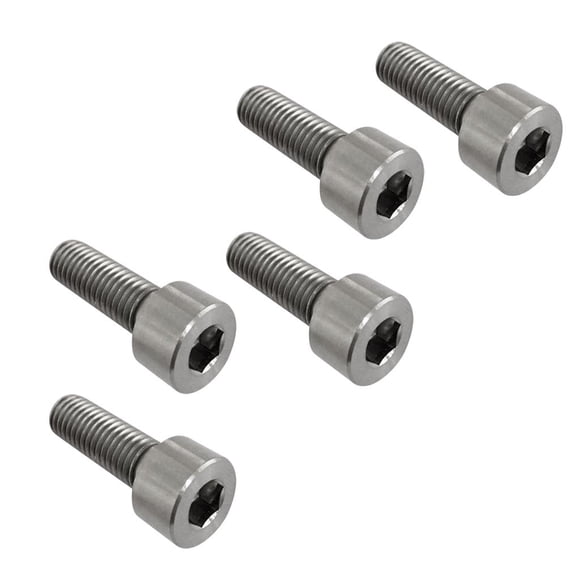 S SERENABLE Imported 5pcs M6/M8 Titanium Alloy GR5 TC4 Hexagon Cap Head Socket Allen Key Screws