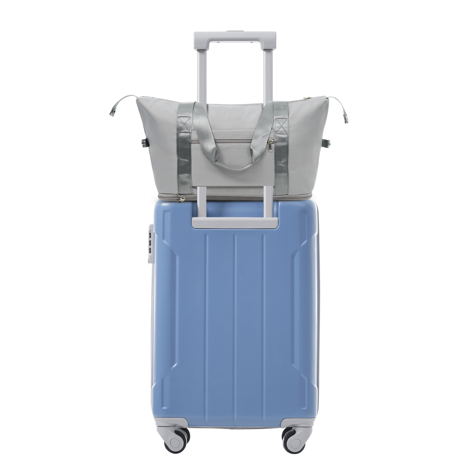 Luggage Sets 3 Piece Lightweight Hardside Rugged Travel Suitcase with Wheels, 22” x 14” x 9” Airline Approved, TSA Lock, Glacier Lake