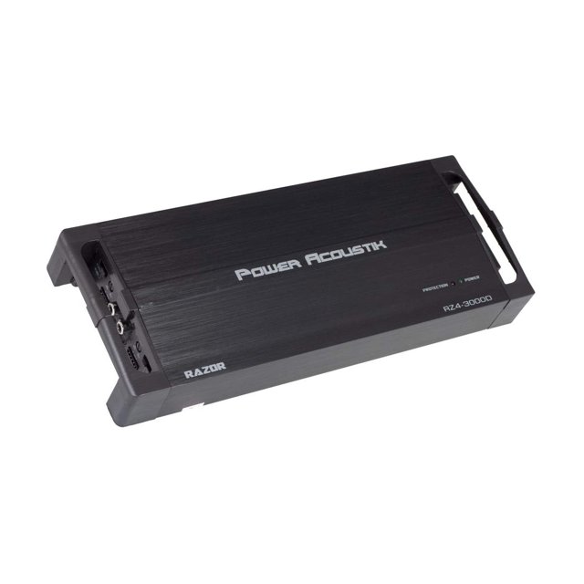 Power Acoustik RZ4-3000D 3000 W Max Razor Series Monoblock 4 Channel Amplifier
