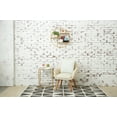 thumbnail image 3 of Bianca Seaglass Geometric Woven Square Accent Throw Pillow, 18" x 18", 3 of 6