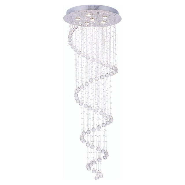 CWI Lighting Spirale 6 Support de Lumière avec Finition Chromée