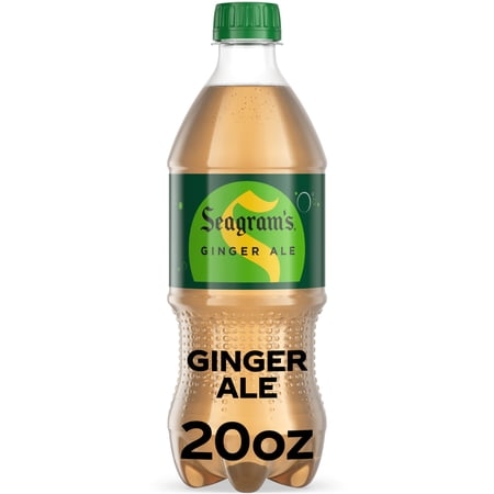 Seagram's Ginger Ale Soda Pop Bottle, 20 fl oz