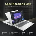 thumbnail image 3 of HP 17.3" FHD IPS Business Laptop, AMD Ryzen 5 7430U, 64GB RAM, 2.16TB Storage (2TB SSD+160GB Docking Station Set), AMD Radeon Graphics, Num Pad, Webcam, HD Audio, Wi-Fi 6, Win 11 Pro, Silver, 3 of 7