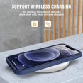 thumbnail image 6 of Compatible with iPhone 12 Case Full Body Clear Design with Built-in Screen Protector Shockproof Anti-Scratch Rugged Phone Case 360 Protective Cover for iPhone 12 6.1 inch, Blue, 6 of 16