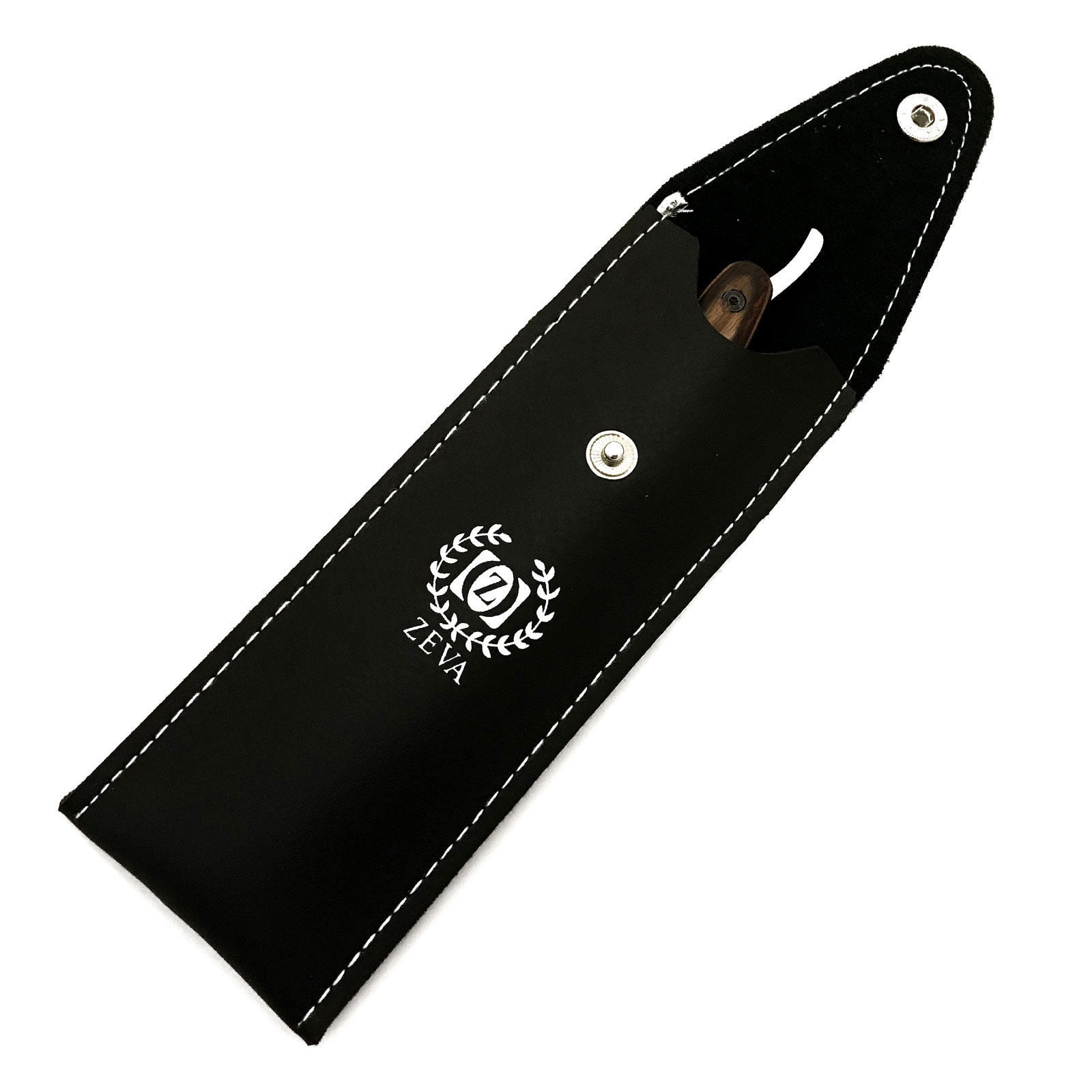 WET SHAVE READY 3 PC- STRAIGHT EDGE RAZOR LEATHER SHARPENING STROP BELT + POUCH