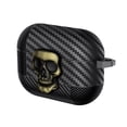 thumbnail image 6 of Fiber Patterns Case for AirPods Pro 2, Rugged Shockproof Cover for Airpods Pro 2nd Generation 2022 with Skull Switch and Carabiner, 6 of 6