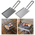 thumbnail image 3 of Camping Frying Pans Outdoor Portable Small Grill Pans Baking Dishes Pans Picnic Camping Cookware Barbecue Tool Enduring, 3 of 7