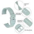 thumbnail image 6 of Uxcell Silicone Watch Bands, 22mm Watch Strap Quick Release for Men Women, Pale Turquoise, 6 of 7