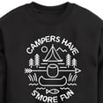 thumbnail image 3 of Instant Message - Camping - Campers Have S'more Fun - Toddler & Youth Crewneck Fleece Sweatshirt, 3 of 6