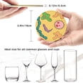 thumbnail image 6 of Miss Frizzle In A Pickle Magic School Bus Coasters With Leather Holder Set Of 6 Round Coasters for Home and Kitchen Decor, 6 of 7