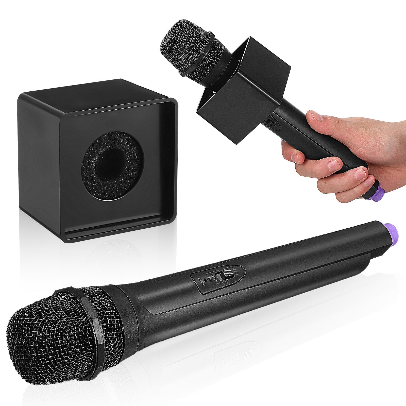Microphone Toy Simulation Microphone Toy with Microphone Flag Station