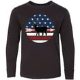 thumbnail image 3 of Inktastic Deer Bow Hunting USA Flag Long Sleeve Youth T-Shirt, 3 of 5
