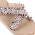 thumbnail image 3 of YSNOOWE 1Par Sandalias Beige De Imitación Paja Material Premium Resistentes Para Uso Prolongado, 3 of 7