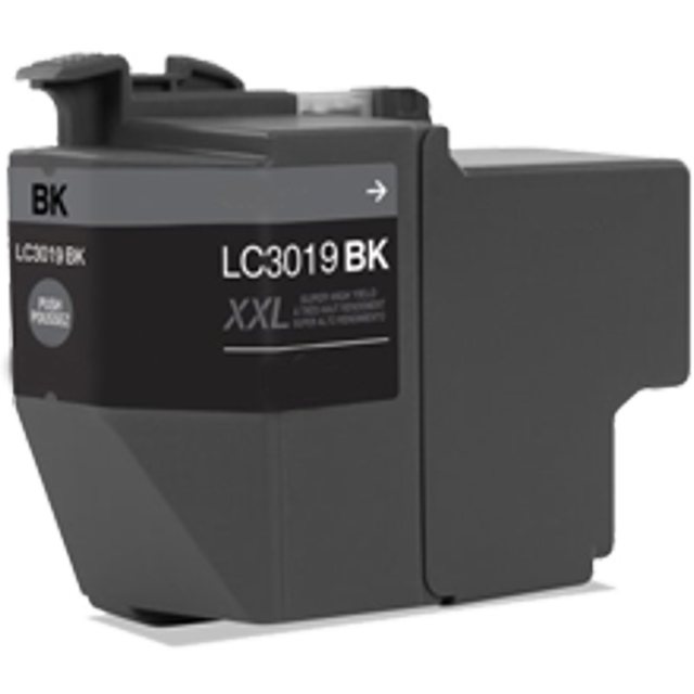 Zoomtoner Compatible Frère LC3019BK Extra Haut Rendement Encre / Cartouche Jet d'Encre Noir pour Frère MFC-J6530DW