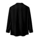 thumbnail image 5 of Camisas Para Hombre Camisa de manga larga con cuello vuelto y estampado de música informal para hombre (Black, XXL), 5 of 7