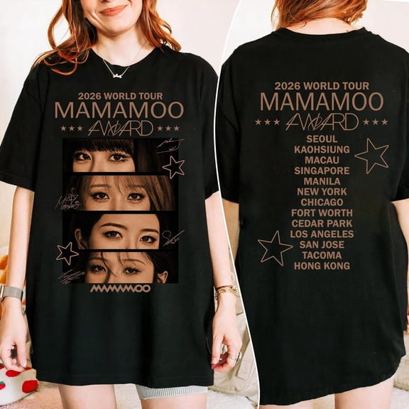 Mamamoo 4Ward World Tour 2026 T-Shirt, Retro Mamamoo Member Shirt