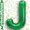 Green, variant on Green P Letter Balloons 16 inch Small - Mylar Foil Balloon Letters P Metallic Green for Birthday Party, Anniversary, Graduation Decor - Air Fill Only