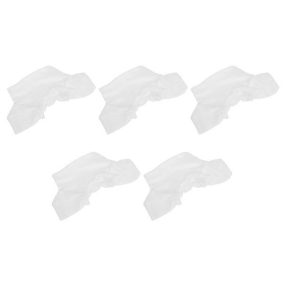 OUNONA Stuffed Bear Clothes White T-Shirts for Dolls Soft Fabric Easy to Wear 5Pcs