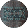 thumbnail image 1 of Ahgly Company Indoor Round Persian Light Blue Traditional Area Rugs, 7' Round, 1 of 4