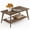 Chestnut Brown, variant on 2-Tier Storage Coffee Table, 39.4" Wide Living Room Center Table, 110lb Capacity, Easy Assembly, Rounded Corners, Honey Brown
