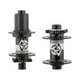 thumbnail image 1 of Greeniant 1 par de cubo de rueda trasera delantera de repuesto para bicicleta de montaña, rodamiento de 32 agujeros, cubo libre de 100/142mm, piezas de Ciclismo Negro Greeniant OD027827-01, 1 of 6