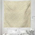 thumbnail image 1 of Yellow Brown Tapestry, Colorful Polka Dots in Retro Design on a Plain Background, Fabric Wall Hanging Decor for Bedroom Living Room Dorm, 5 Sizes, Pale Earth Yellow Taupe, by Ambesonne, 1 of 1