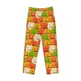 thumbnail image 6 of Uemuo Cartoon Pumpkins Pattern Men's Wide Leg Palazzo Lounge Pants with Pockets Light Weight Loose Comfy Casual Pajama Pants-XX-Large, 6 of 9