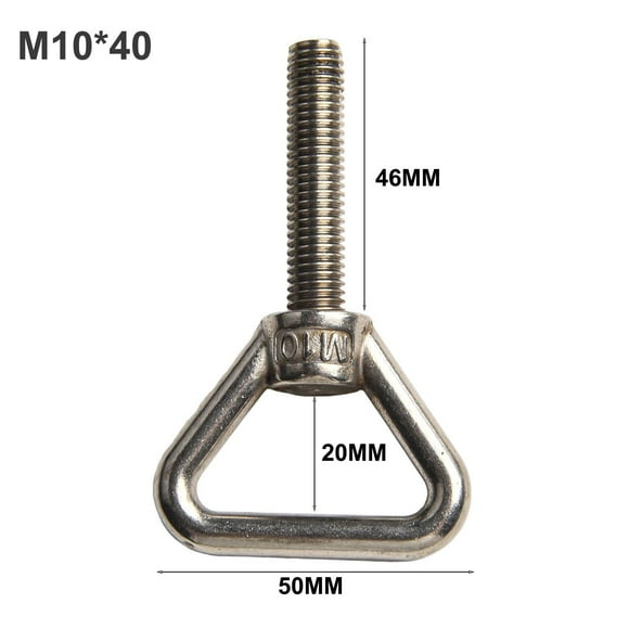 Stainless Steel Triangular Lifting Ring Screw Welded Load-Bearing Bolt M8M10M12 M10*40 Mingyqi