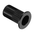 thumbnail image 5 of Uxcell Rivet Nuts Carbon Steel Knurled Flat Head Insert Nut Fastener Black M5 80 Pcs, 5 of 6