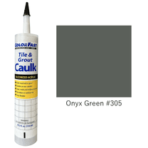 ColorFast Latex Colored Caulk - CBP Color Line: Onyx Green Sanded