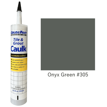 ColorFast Latex Colored Caulk - CBP Color Line: Onyx Green Sanded