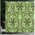 thumbnail image 4 of Ambesonne Green Shower Curtain, Tie Dye Effect Bohemian Art, 69"Wx70"L, Green, 4 of 5