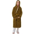 thumbnail image 4 of RXMEKW Velvet Hooded Bathrobe for Girls Long Sleeve Sleepwear Pajama Set for Kids, 4 of 7