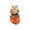 A005- e (Resting Owl on Pumpkin), variant on Fall Owl Pumpkin Decor, Happy Harvest Tabletop Statue, Thanksgiving Home, Sunflower Thanksgiving Figurine for Indoor Mantel Shelf Display 7.5 Inch Tall