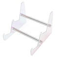 thumbnail image 1 of Clear 3 Tier Acrylic Keyboard Stand Mechanical Keyboard Holder Storage Stand Showcase for Tablet Picture Frames Stylish Design, 1 of 7
