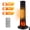 Black, variant on 25" Tower Space Heater W/3D Flame Effect, Portable 1500W PTC Electric Heater W/Remote, 2 Heat Modes, 12H Timer, Quiet Multi Safety Protection Space Heater for Indoor Large Room Bedroom Office