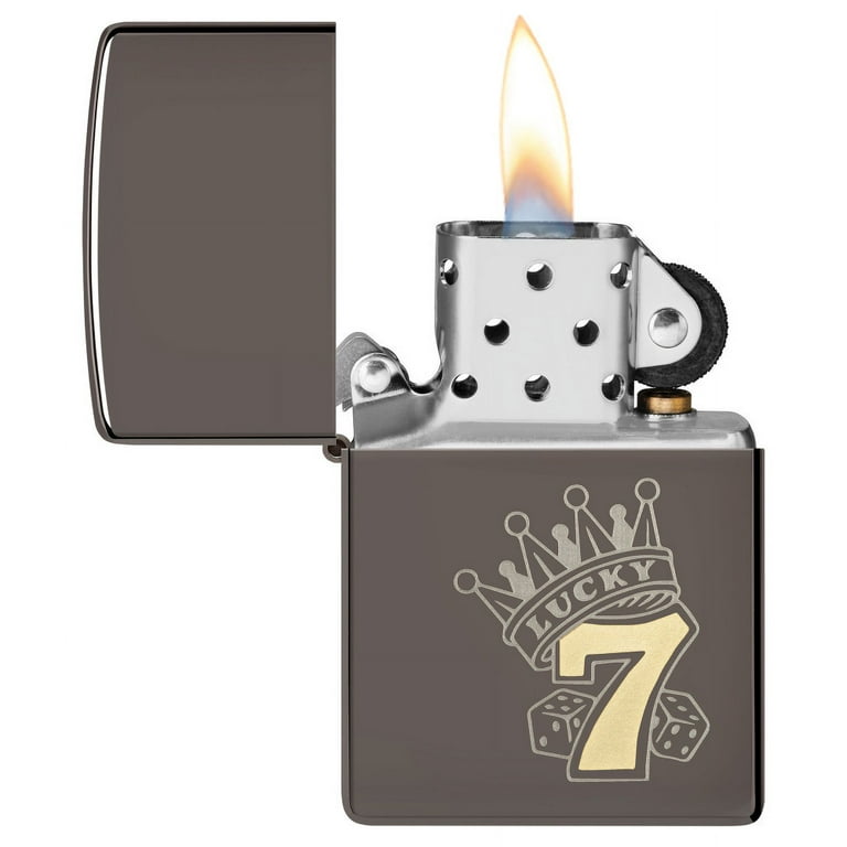 Zippo 48913 Lucky 7 Design Metal Refillable and Windproof Zippo 48913 Lucky 7 Design Metal Refillable and Windproof