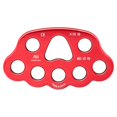 thumbnail image 3 of Wweixi Climbing Rigging Plate Professional Outdoor Caving Equipment Mountaineer Accessories Load-bearing Point Divider Red, 3 of 6