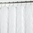 thumbnail image 2 of Dainty Home Crinkle White Plaid Textured Embossed Weaved Plaid Designed Fabric Shower Curtain 70"W x 72"L, 2 of 5