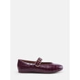 thumbnail image 2 of Free Assembly Women's Mary Jane Flats, Croco, Medium Width, 2 of 7