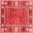thumbnail image 1 of Ahgly Company Machine Washable Indoor Square Oriental Red Modern Area Rugs, 5' Square, 1 of 4