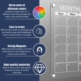 thumbnail image 3 of 2PCS Acrylic Magnetic Calendar Set Transparent Planning Blank Board Dry Erase Calendar with 6 Marker Pens Monthly/Weekly Planner, 3 of 7